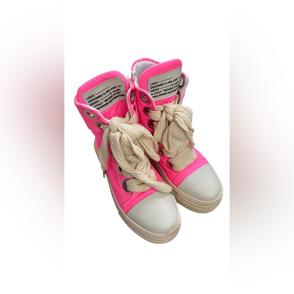 Cristian Zerotre Calipso FUXIA Pink  Sneakers Size 37 EUR ，Made in Italy - Picture 5 of 9